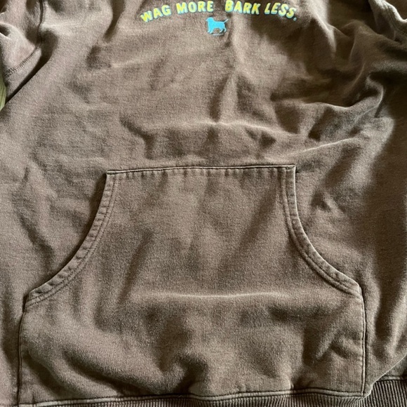 Y2K Cloud Star ‘Wag More Bark Less’ Brown Hoodie - Picture 6 of 6